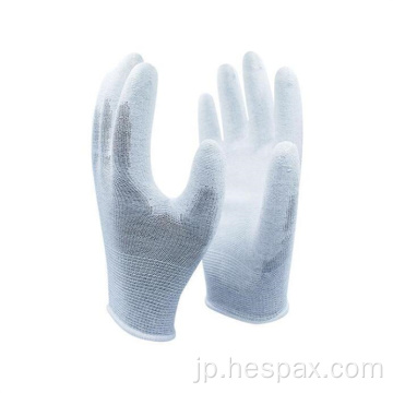 Hespax炭素繊維PU ESD保護手袋の精度